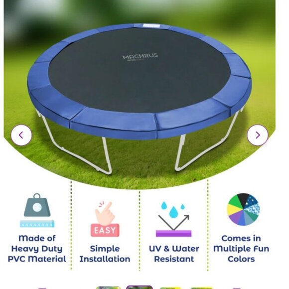 Machrus Upper Bounce Trampoline Super Spring Cover Safety Mat Pad, 12 Feet - NEW - Picture 2 of 6